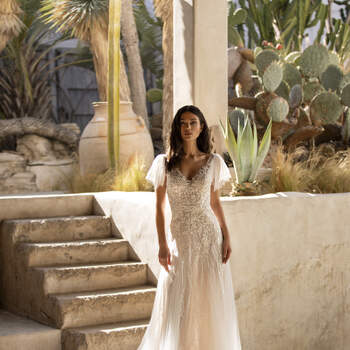 Vestido de noiva modelo Lake da coleção Pronovias 2021 Cruise Collection