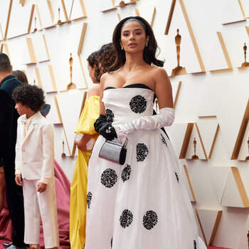 Diane Guerrero arrives on the red carpet of the 94th Oscars® at the Dolby Theatre at Ovation Hollywood in Los Angeles, CA, on Sunday, March 27, 2022.