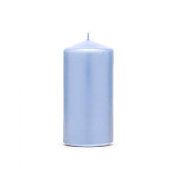 Candela decorativa gris azul media 6 pezzi- Compra en The Wedding Shop