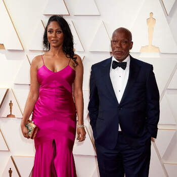 Oscar® nominees Traci A. Curry and Stanley Nelson arrive on the red carpet of the 94th Oscars® at the Dolby Theatre at Ovation Hollywood in Los Angeles, CA, on Sunday, March 27, 2022.