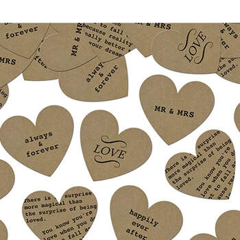 Foto: Confeti de corazones vintage