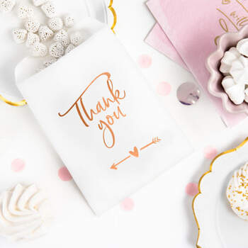 Bolsas de Papel para Almendras "Thank You "6 unidades- Compra en The Wedding Shop
