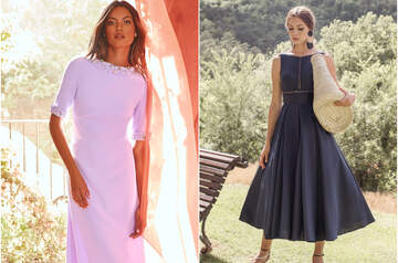 Latón Burlas picnic 60 vestidos sencillos para matrimonio de día: ¡diseños que cautivan!