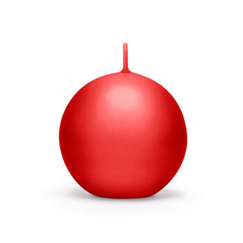 Vela esfera roja 10 unidades- Compra en The Wedding Shop