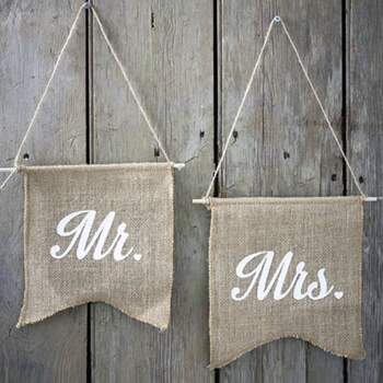 Bannières Mr Et Mrs - The Wedding Shop !