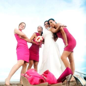 Inspiración en rosa fiusha una boda en 2013