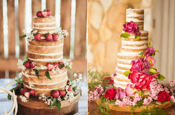 Naked Cake o Pastel desnudo: Más de 50 ideas perfectas para darle sabor a  tu boda