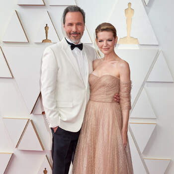 Oscar® nominee Denis Villeneuve and Tanya Lapointe arrive on the red carpet of the 94th Oscars® at the Dolby Theatre at Ovation Hollywood in Los Angeles, CA, on Sunday, March 27, 2022.