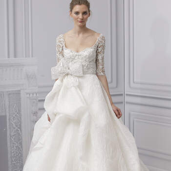 Vestido de noiva de Monique Lhuillier 2013. New York Bridal Fashion Week Spring 2013.