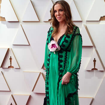 94th Oscars® nominee Mary Parent arrives on the red carpet of the 94th Oscars® at the Dolby Theatre at Ovation Hollywood in Los Angeles, CA, on Sunday, March 27, 2022.