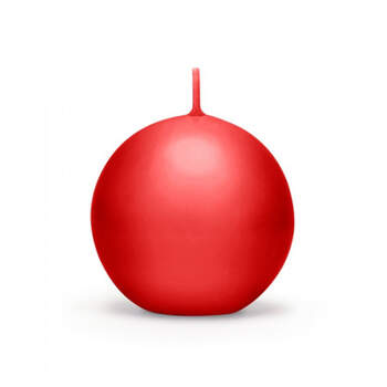 Vela pequeña bola roja 10 piezas- Compra en The Wedding Shop