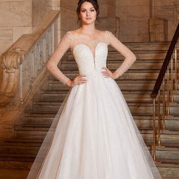 Los 136 vestidos de novia sencillos más elegantes de 2023