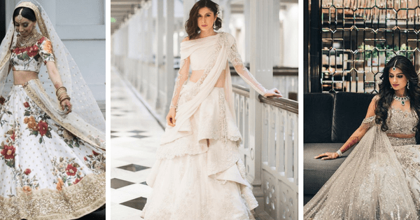 7 Unique Ivory Lehengas We Spotted On Real Brides