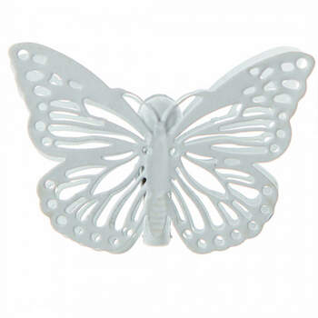 Mariposas Blancas Con Pinza 4 Unidades- Compra en The Wedding Shop