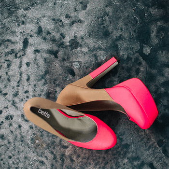 Nuestro detalle favorito: los zapatos en color rosa flúor. Foto: Cathrin D'Entremont