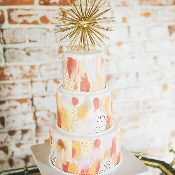 Inspiração para bolos de casamento modernos que são uma verdadeira obra de arte | Créditos: Ella Florence Photography