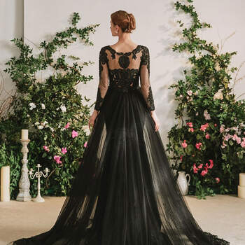 Vestidos negros de novia ¡más de 50 diseños atrevidos!