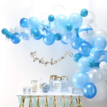 Arco de globos azul 70 unidades- Compra en The Wedding Shop