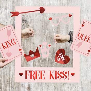 Cadre Photocall Free Kiss - The Wedding Shop !
