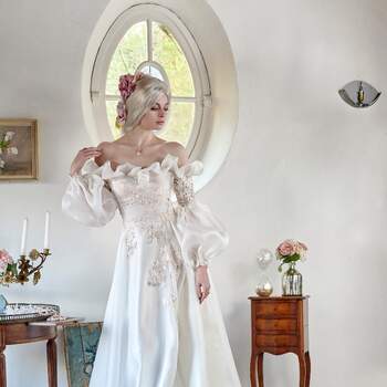 Photo : Michael Guichard - Créatrice de robe de mariée : LK Paris Couture  