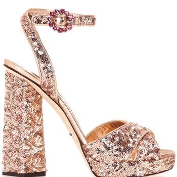 Sandálias de lantejoulas de Dolce &amp; Gabbana (695 euros)