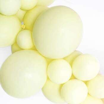 Ballons Jaunes Pastel Différentes Mesures - The Wedding Shop !