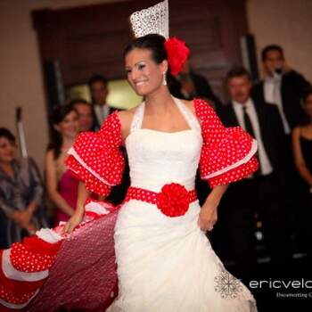 Un poco de folklore español: bailarinas de flamenco durante la boda. Foto: Eric Velado