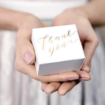 Caja Thank You Oro 10 Unidades- Compra en The Wedding Shop