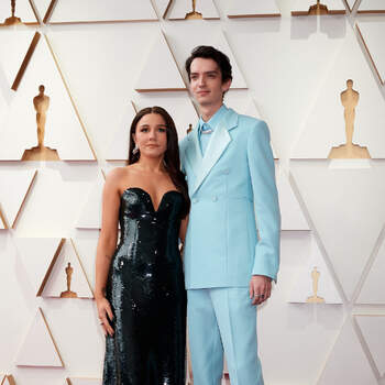 Oscar® nominee Kodi Smit-McPhee and guest arrive on the red carpet of the 94th Oscars® at the Dolby Theatre at Ovation Hollywood in Los Angeles, CA, on Sunday, March 27, 2022.