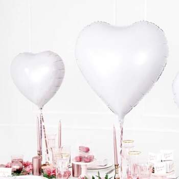 Ballon Cœurs Blanc - The Wedding Shop !