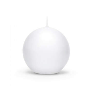 Candela sfera blanca piccola 10 pezzi - Compra en The Wedding Shop