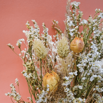 Bouquet de fleurs séchées - Photo : Kraft Fleurs &amp; Jouets
