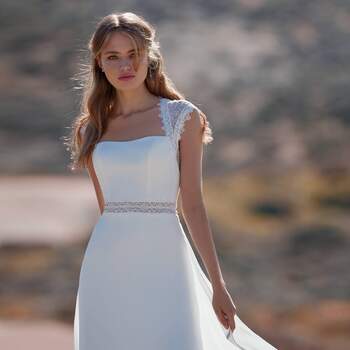 Los 136 vestidos de novia sencillos más elegantes de 2023