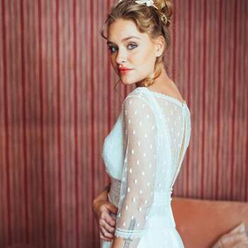Robe de mariée bohème modèle Aurélie - Crédit photo: Elsa Gary