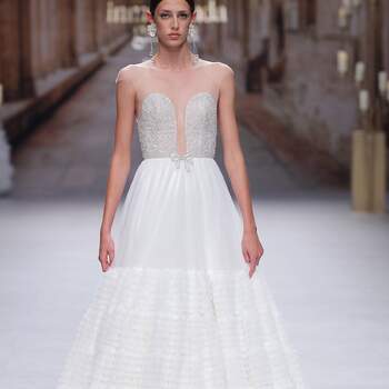 Inmaculada Garcia. Credits: Valmont Barcelona Bridal Fashion Week