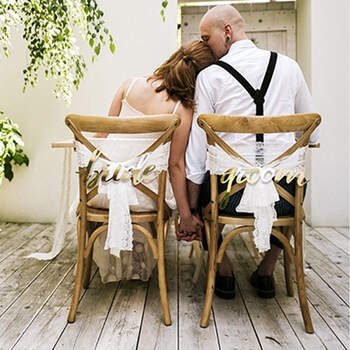 Decoración para Seating Plan "Bride" "Groom"- Compra en The Wedding Shop