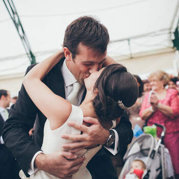 El final del primer baile como casados es también un momento muy especial. Foto. Nano Gallego.