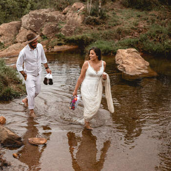 Elopement na Cachoeira  de Aline e Bruno