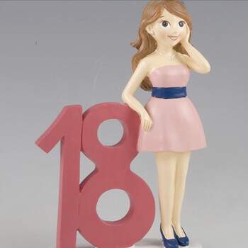 Cake Topper 18 Ans Fille - The Wedding Shop !