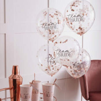 Ballons Team Bride Romantiques 5 Pièces - The Wedding Shop !