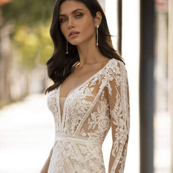 Vestido de Novia con estilo Vintage -
Créditos: Pronovias 2021