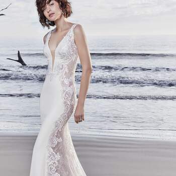 <a href="https://www.maggiesottero.com/sottero-and-midgley/bradford-rose/11522">Maggie Sottero</a>

Elegant straps complete the illusion plunging neckline. Lined with Inessa Jersey for a figure-flattering look.
