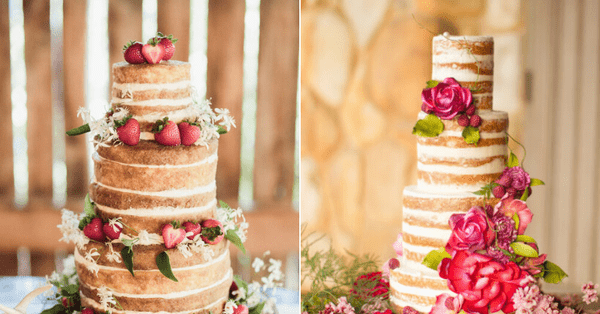 Naked Cake o Pastel desnudo: Más de 50 ideas perfectas para darle sabor a  tu boda