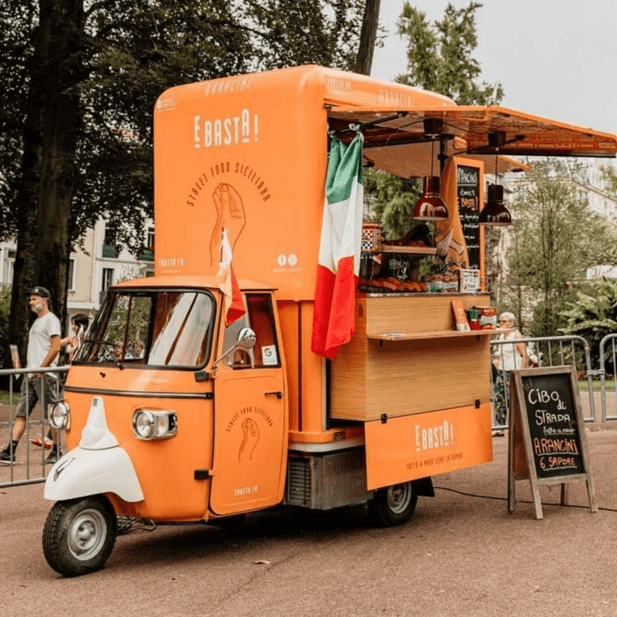 food truck italien orange pour mariage