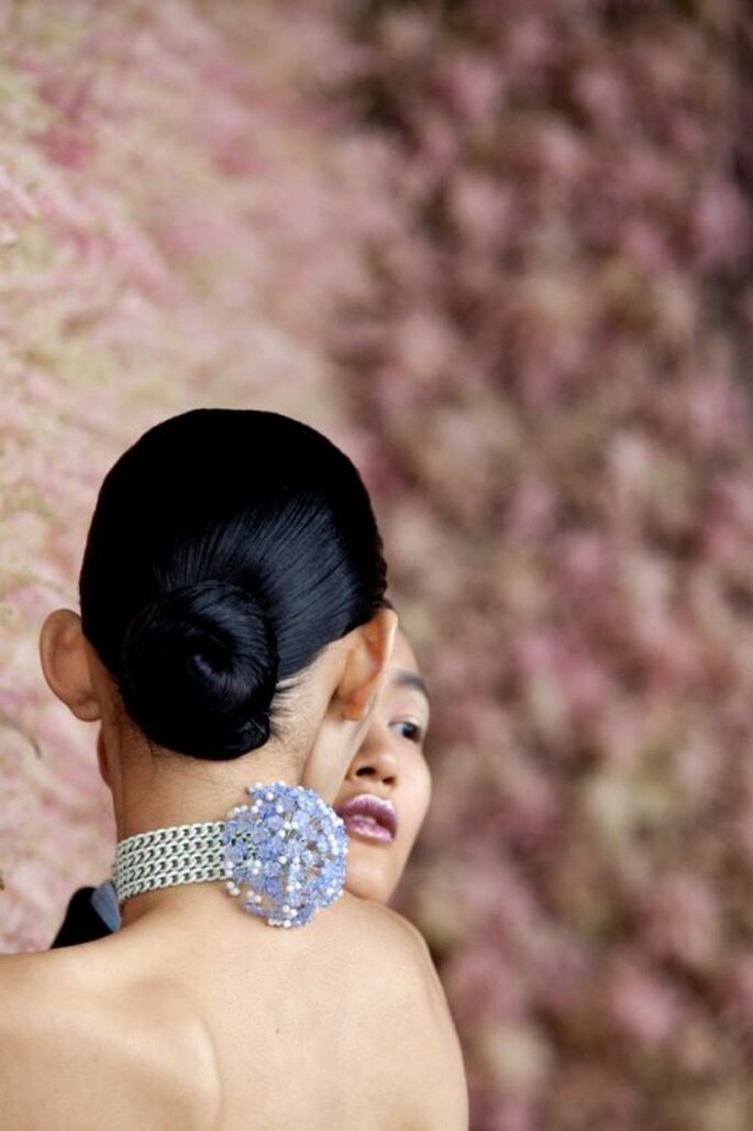 Chongo clásico para novias 2014 - Foto Dior