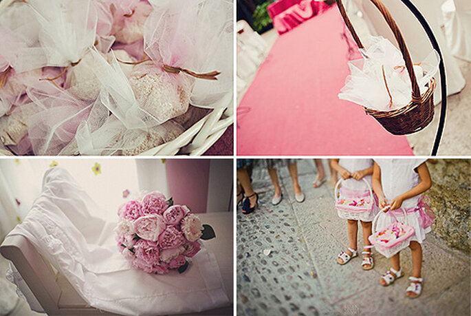 Una boda en color rosa. Imágenes: Chema Andreu y Fran Russo