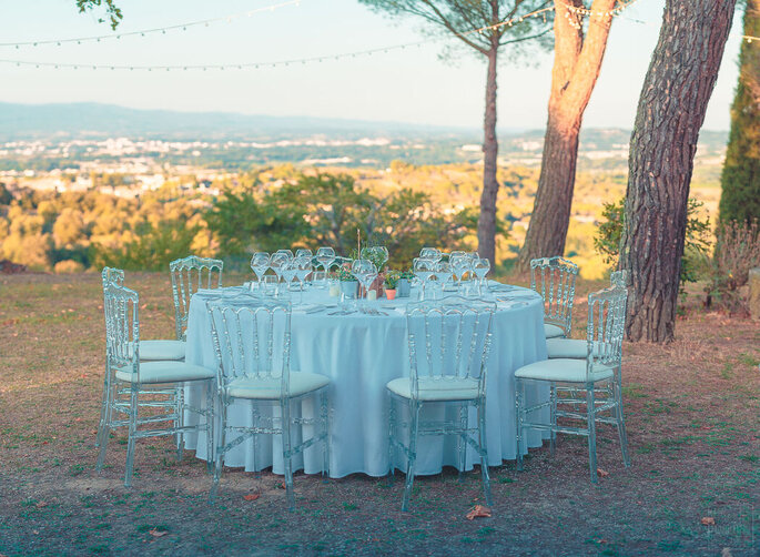 Organisation d'un dîner de mariage en plein air 