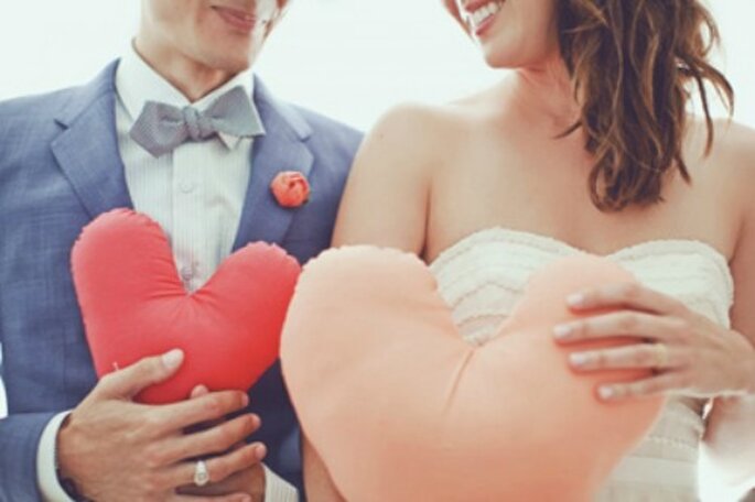 So romantic, un mariage le jour de la Saint Valentin... - Source : mariages.net