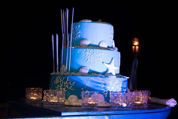 wedding cake azzurra