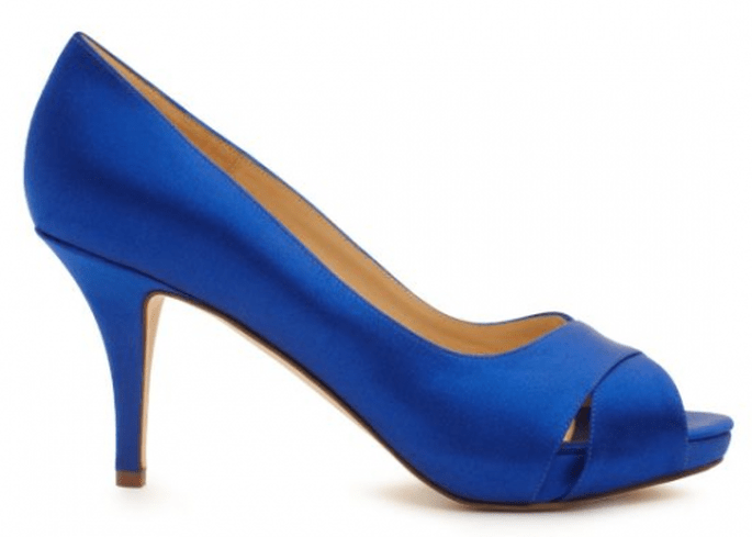 Chaussures de mariée bleues au style minimaliste - Photo Kate Spade
